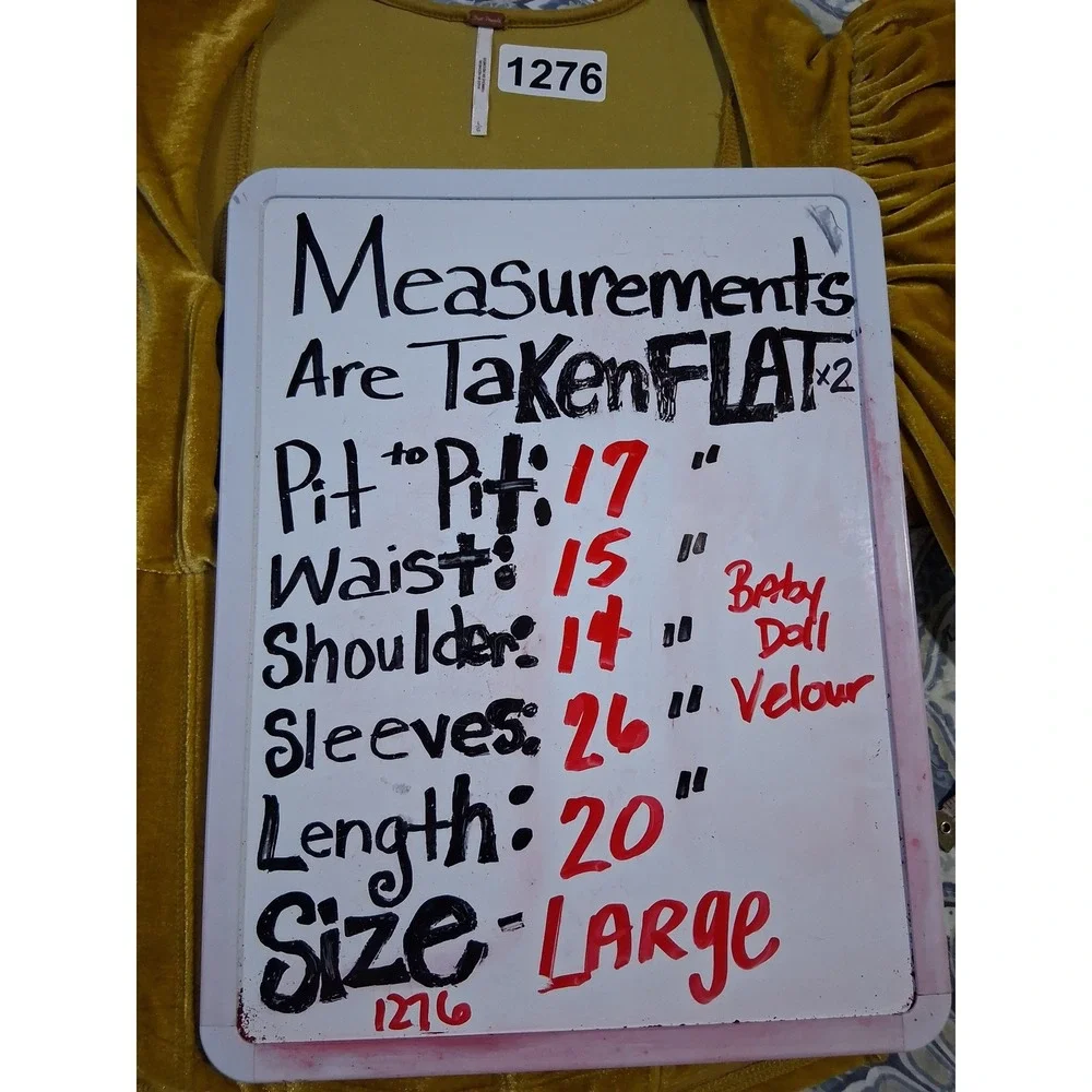 Y2k Free‎ people Babydoll Milkmaid Womens size Large Velvet Fairygrunge Puff Top - Picture 7 of 12